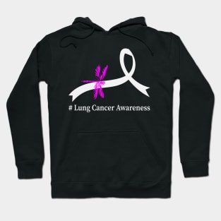 I Wear White Lung Cancer Awareness Hoodie